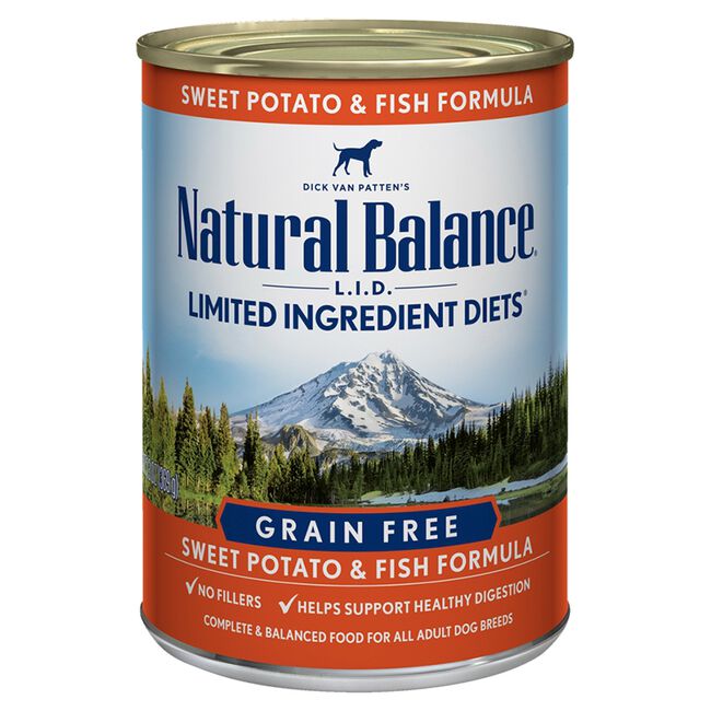 Natural Balance Limited Ingredient Diet Fish & Sweet Potato Formula Canned Dog Food 1 image number null
