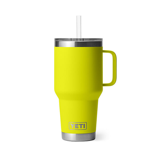 YETI Rambler 35 oz Straw Mug - Firefly Yellow image number null