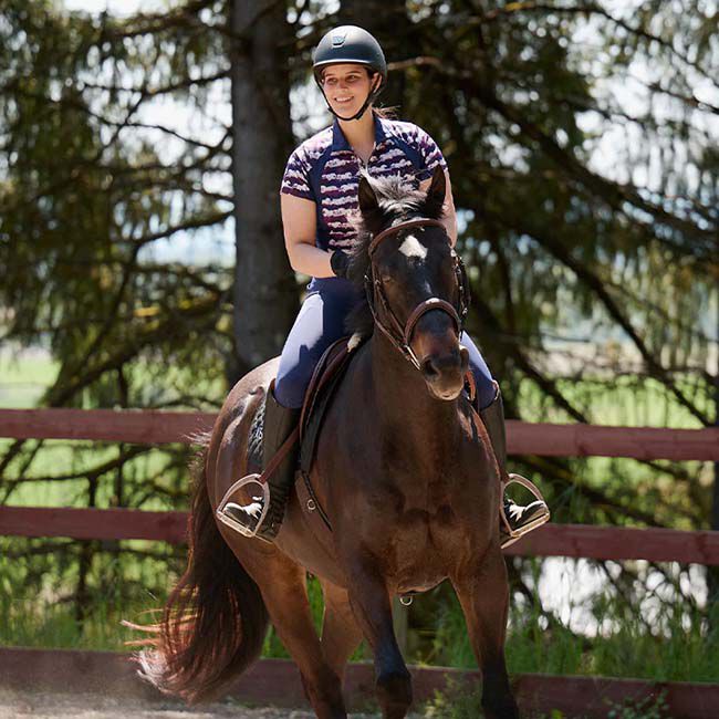 Kerrits Women's Coolcore Silicone Full Leg Riding Tech Tights - Regal image number null