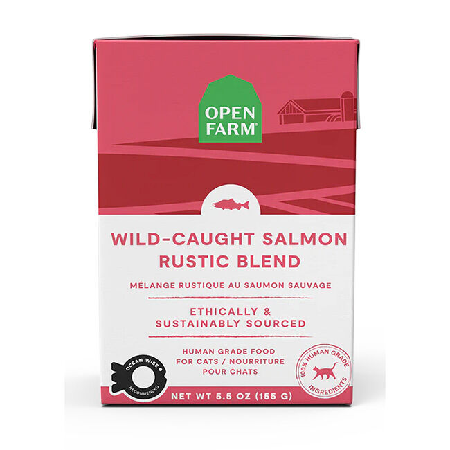 Open Farm Wild Caught Salmon Rustic Blend Wet Cat Food image number null