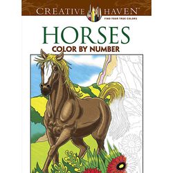 Creative Haven Horses Color by Number