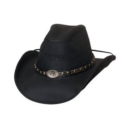 Bullhide Get On Leather Western Hat - Black
