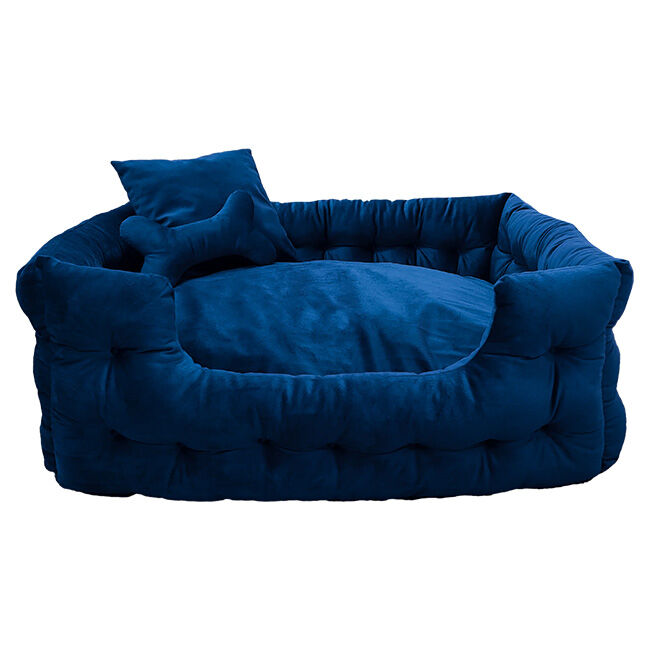 Goo-eez Luxury Velour Pet Bed with Accessories image number null