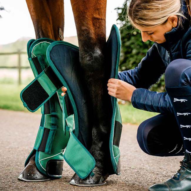 Horseware Signature Travel Boots - Hunter Green image number null