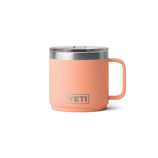 YETI Rambler 14 oz Stackable Mug with MagSlider Lid - Lowcountry Peach image number null