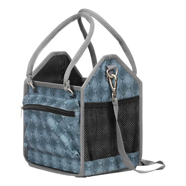 Equinavia Darby Small Collapsible Grooming Tote - Dark Gray/Light Gray image number null