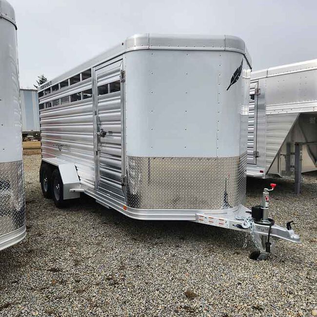 Featherlite 2023 Model 8107 16' Bumper Pull Livestock Trailer The
