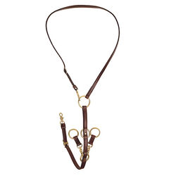 Tory Leather Changeable Ring Running Martingale - Havana