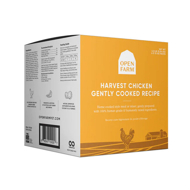 Open Farm Gently Cooked Frozen Dog Food - Harvest Chicken image number null
