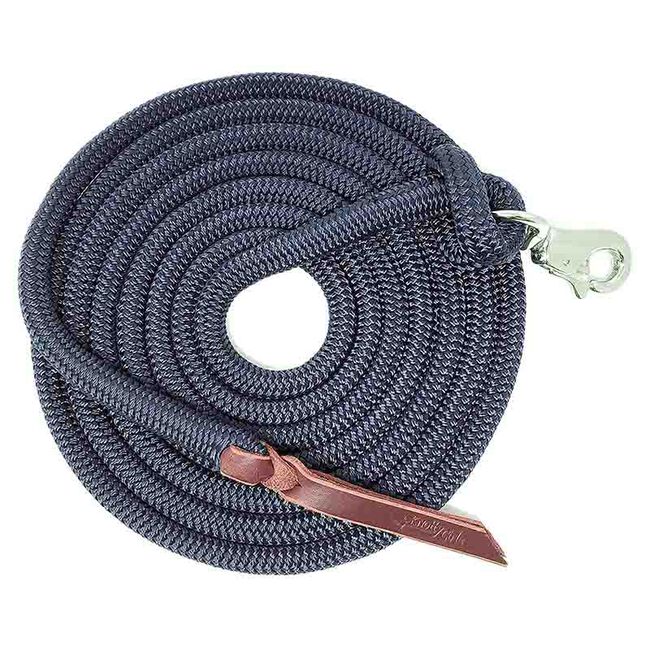 Knotty Girlz 9/16" Diameter Premium Polyester Yacht Braid Lead Rope with Trigger Bull Snap End image number null