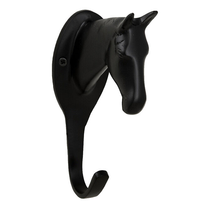 Horse Fare Black Large Horse Head Hook image number null
