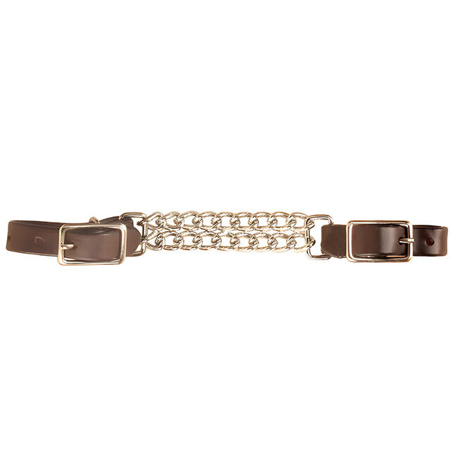 Tory Leather Double Chain Curb Strap image number null