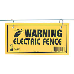 Dare Electric Fence Warning Sign