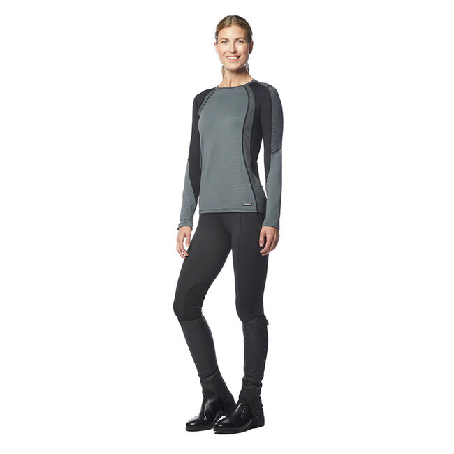 Kerrits Women's Flow Rise Knee Patch Performance Tight - Black - Closeout image number null