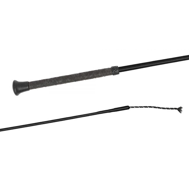 FLECK Dressage Whip with Woven Nylon Cover, Soft Wrapped Grip & PVC Cap - Assorted Colors image number null