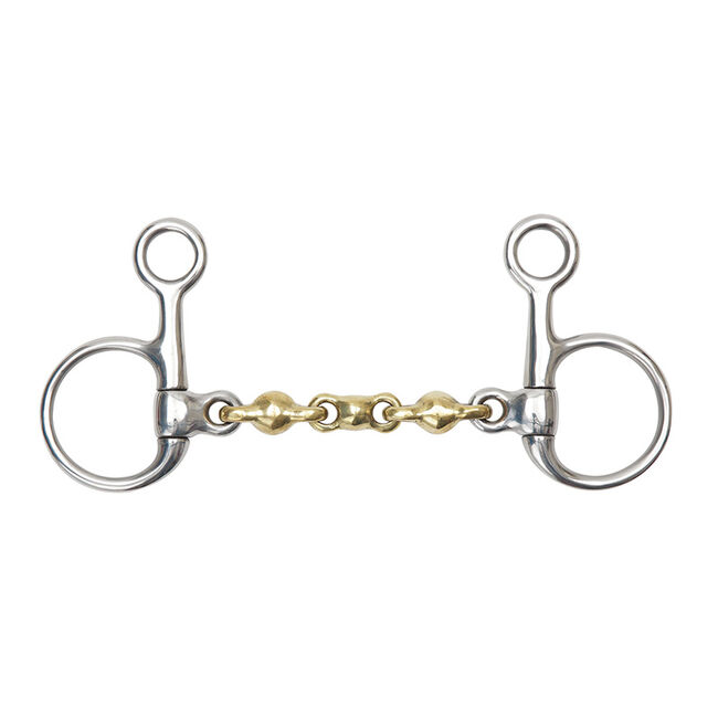 Shires Hanging Cheek Waterford with Brass Alloy Mouth image number null