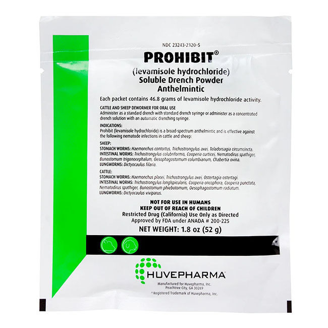 AgriLabs Prohibit - Soluble Drench Dewormer for Cattle & Sheep image number null