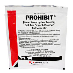 AgriLabs Prohibit - Soluble Drench Dewormer for Cattle & Sheep