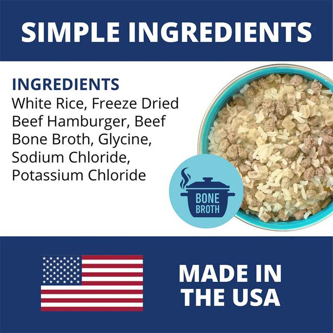 Under the Weather Bland Diet for Dogs - Hamburger, Rice & Bone Broth Recipe image number null