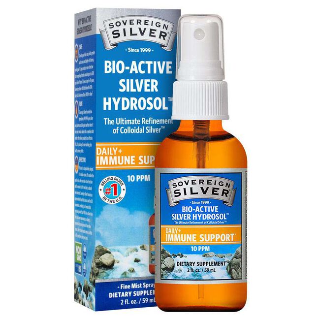 Sovereign Silver Bio-Active Silver Hydrosol - Daily+ Immune Support - Fine Mist Spray image number null