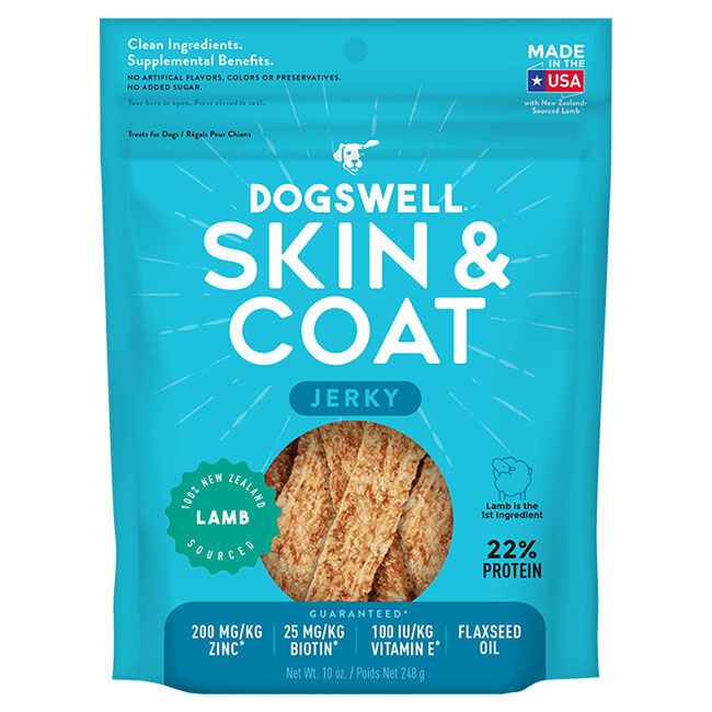 Dogswell Skin & Coat Lamb Jerky Dog Treats image number null