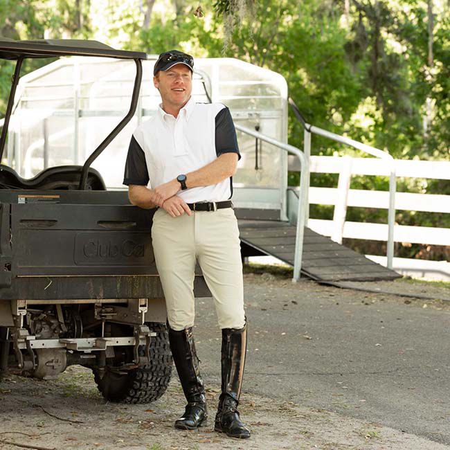 Equinavia Men's Anders Knee Patch Breeches - Tan image number null