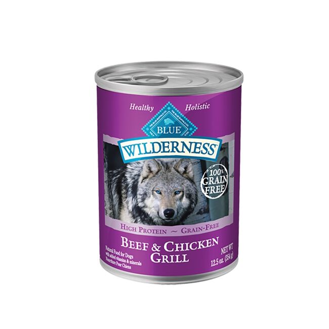 Blue Buffalo Wilderness Wet Dog Food - Beef and Chicken Grill image number null