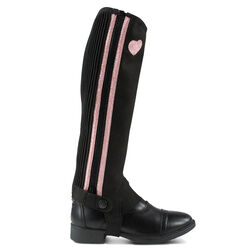 Horze Kids' Heart Glitter Print Chaps - Closeout