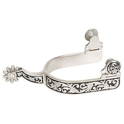 Weaver Women's Spurs with Engraving and Black Paint