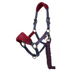 LeMieux Vogue Halter & Lead Rope - Burgundy