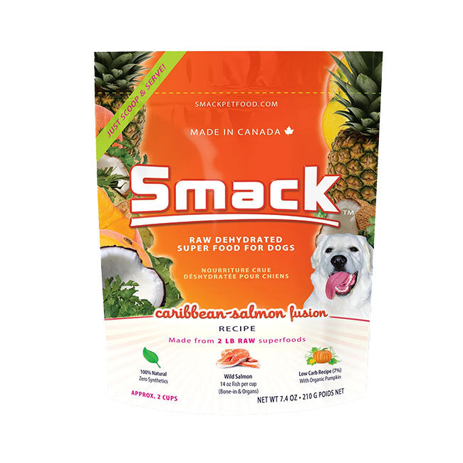 Smack Raw Dehydrated Super Food for Dogs - Caribbean-Salmon Fusion Recipe image number null