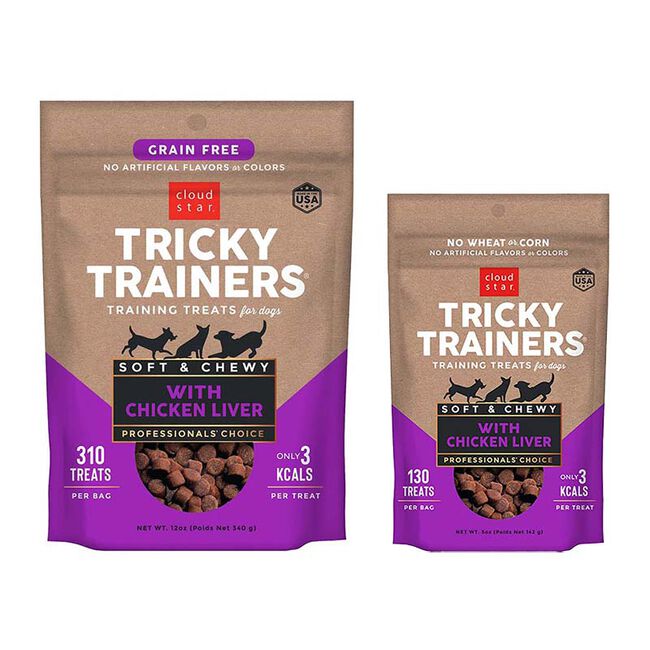 Cloud Star Tricky Trainers Chewy Grain-Free with Chicken Liver Dog Treats image number null