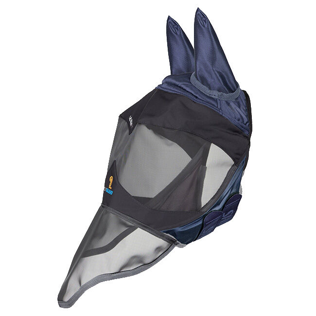 Shires FlyGuard Pro Deluxe Fly Mask with Ears - Navy image number null