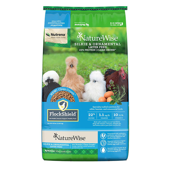 Nutrena NatureWise Silkie & Ornamental Layer Feed - 30 lb image number null