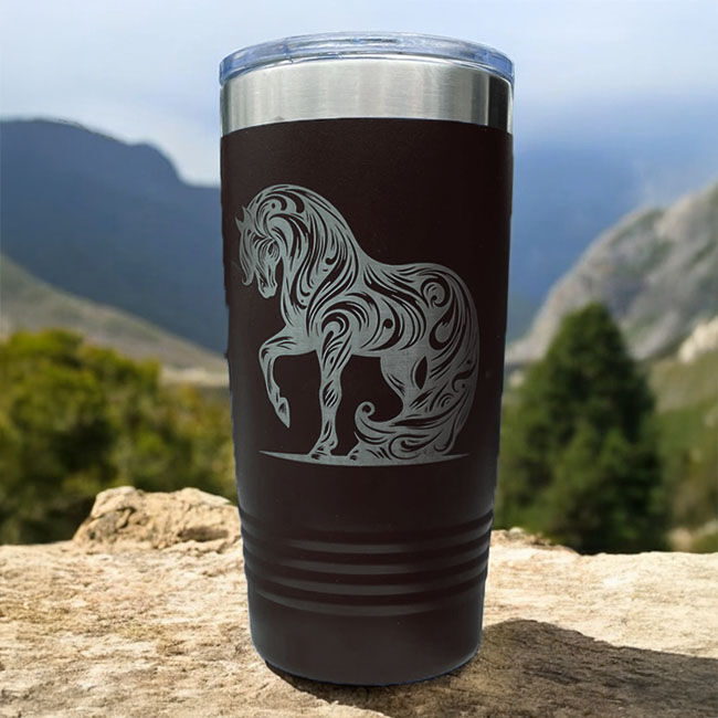 The Krafty Equestrian Travel Tumbler - Horse image number null