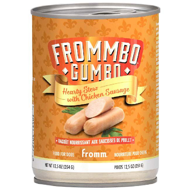 Fromm Frommbo Gumbo Hearty Stew for Dogs - Chicken Sausage Recipe - 12.5 oz image number null