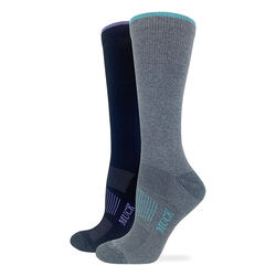 Muck Boot Company Women's Ultra-Dri Lightweight Boot Socks - 2-Pack - Grey/Black