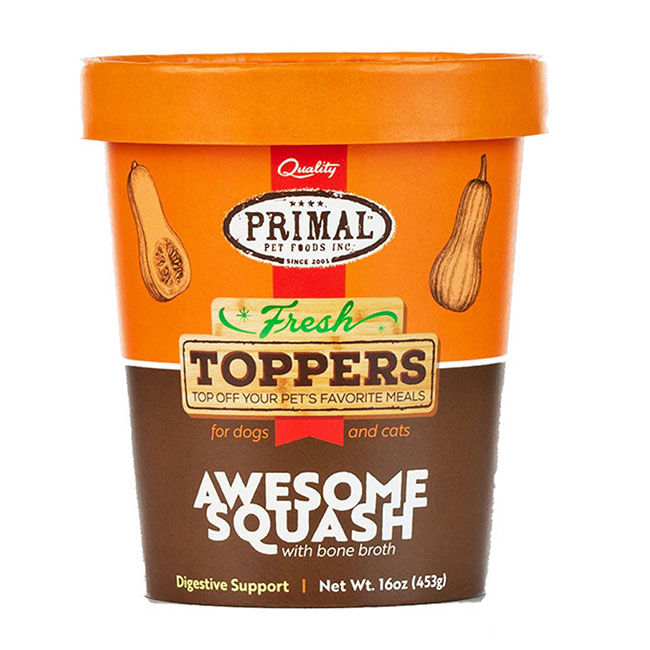 Primal Frozen Fresh Topper - Awesome Squash - 16 oz image number null