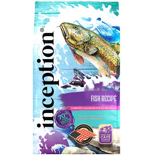Inception Fish Recipe Dry Cat Food image number null