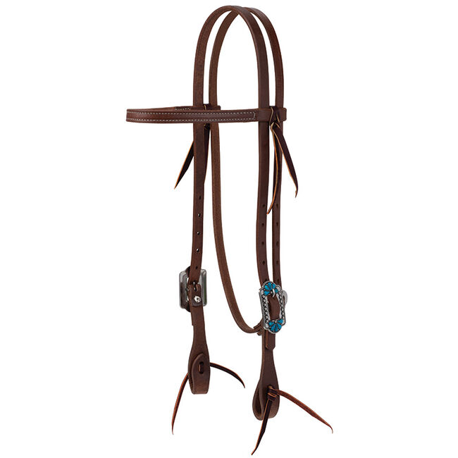 Weaver Equine ProTack Browband Headstall with Designer Hardware image number null