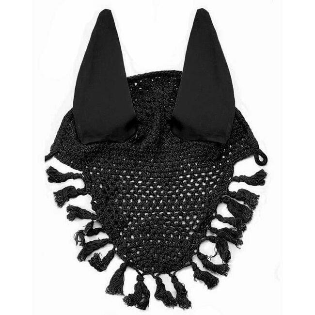 Horse Fare Crochet Ear Net With Tassels image number null