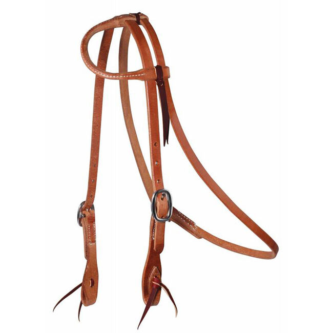 Professional's Choice One-Ear Cowboy Laced Headstall with Throat Latch image number null