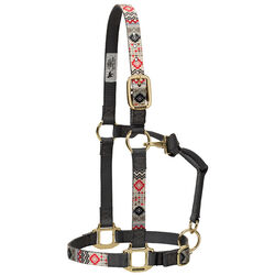 Weaver Adjustable Patterned Nylon Halter - Crimson Aztec