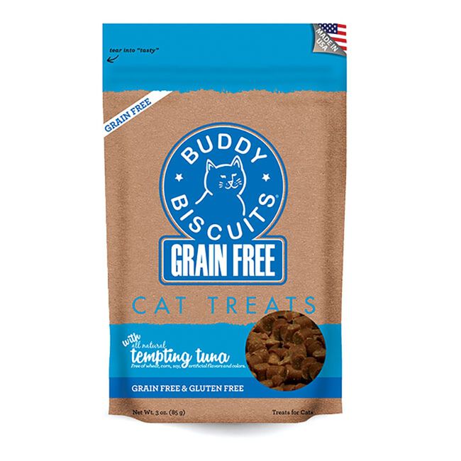 Buddy Biscuits Grain Free Tuna Cat Treats 3oz image number null