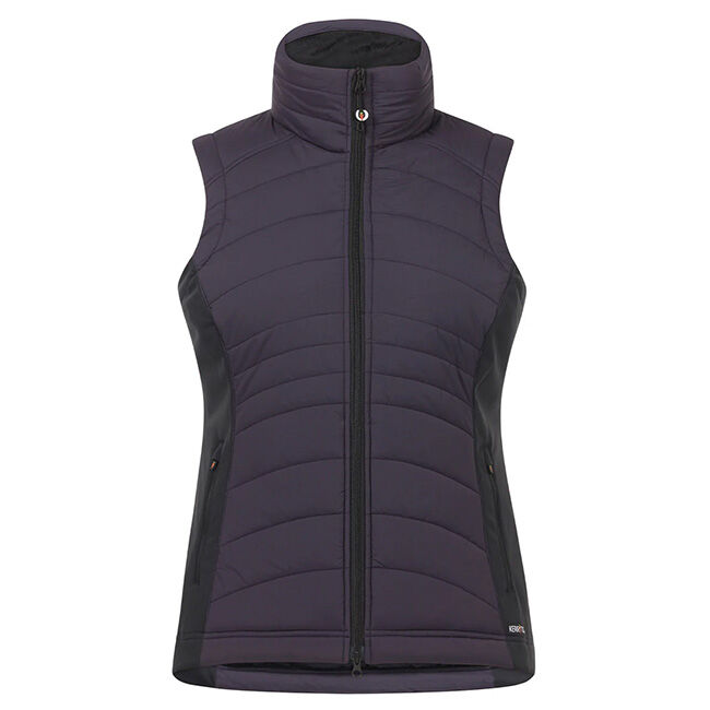 Kerrits Women's Counter Balance Quilted Riding Vest - Plum Noir image number null