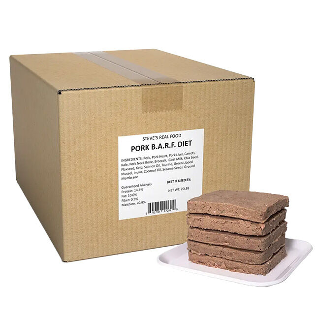 Steve's Real Food Raw Frozen Dog & Cat Food - Pork Patties image number null