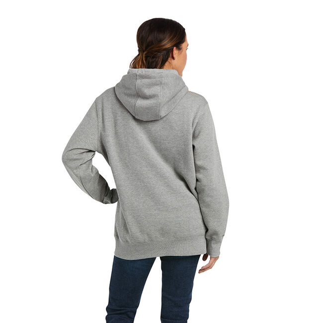 Ariat Women's Rebar Graphic Hoodie - Heather Grey image number null