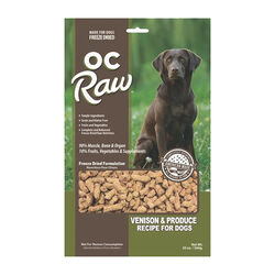 OC Raw Freeze-Dried Raw Meaty Rox Dog Food - Venison & Produce Recipe