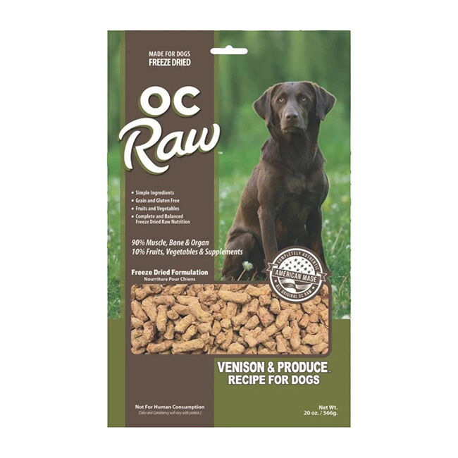 OC Raw Freeze-Dried Raw Meaty Rox Dog Food - Venison & Produce Recipe image number null