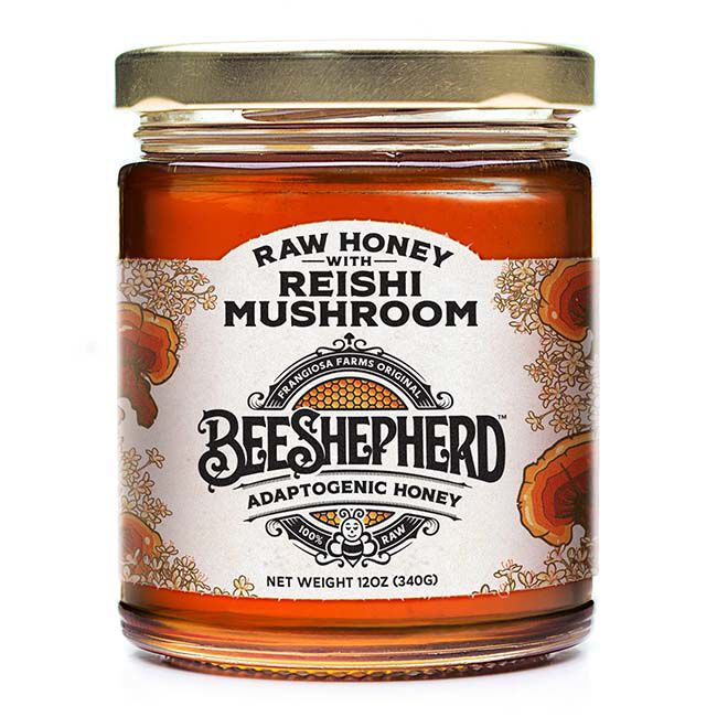 Bee Shepherd by Frangiosa Farms Raw Honey with Reishi Mushroom - 12 oz image number null
